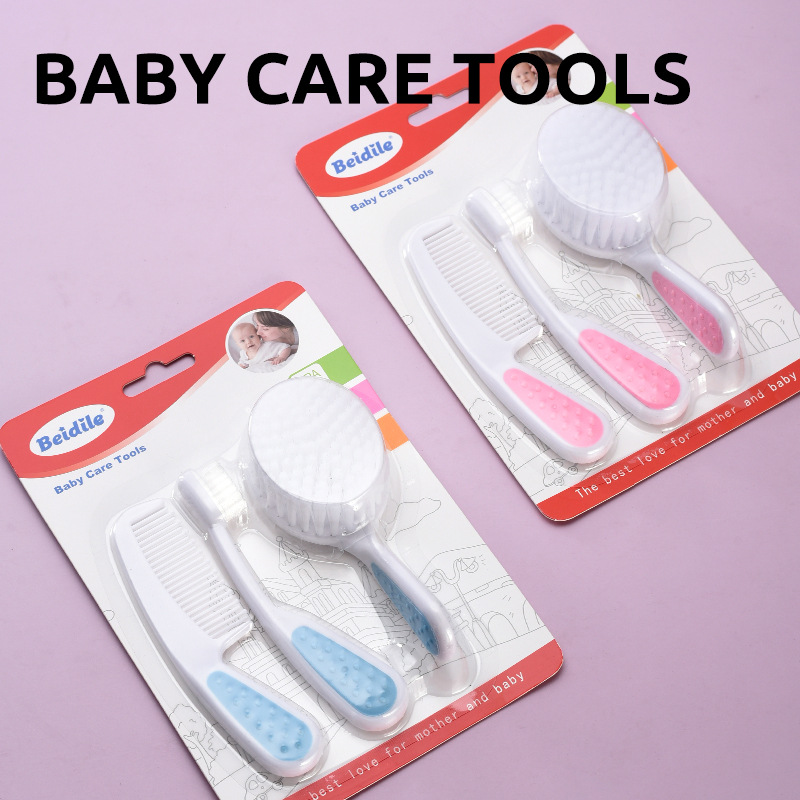 Hair Care Baby - Neu: 3-teiliges Babykamm, Pflegeset für Babyzahnbürsten