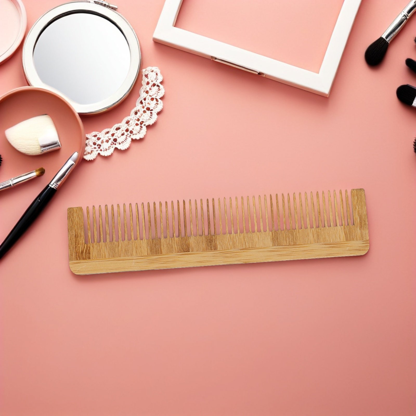Bamboo Hair Brush - 12 Stück Bartbürsten für Männer, Haarwerkzeug