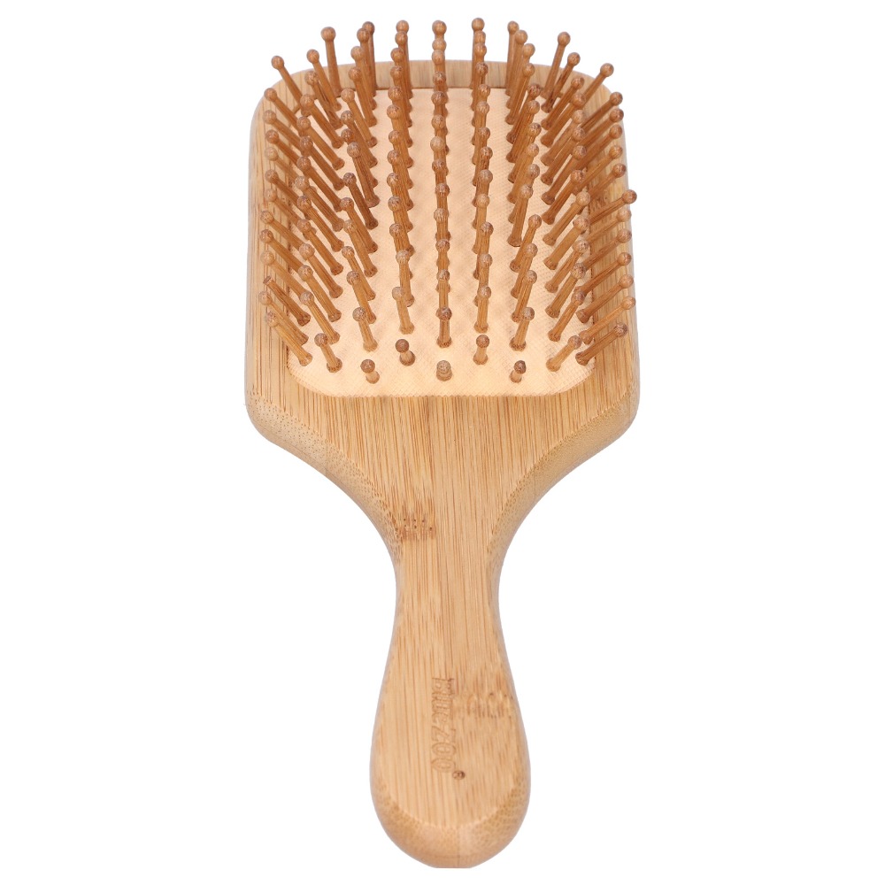 Bamboo Hair Brush - Sanfte Bambus-Haarbürste, antistatischer Bambus-Kopfhautmassagekamm, hochelastisches Luftkissen,