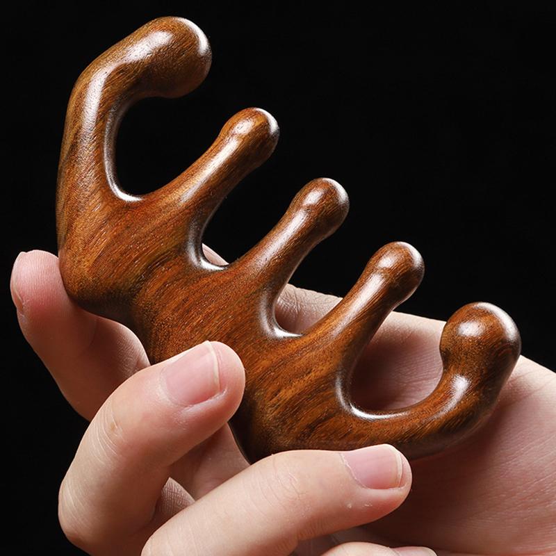 Detangling Wide Comb - Holz Therapie Massage Kamm Kopf Gesicht