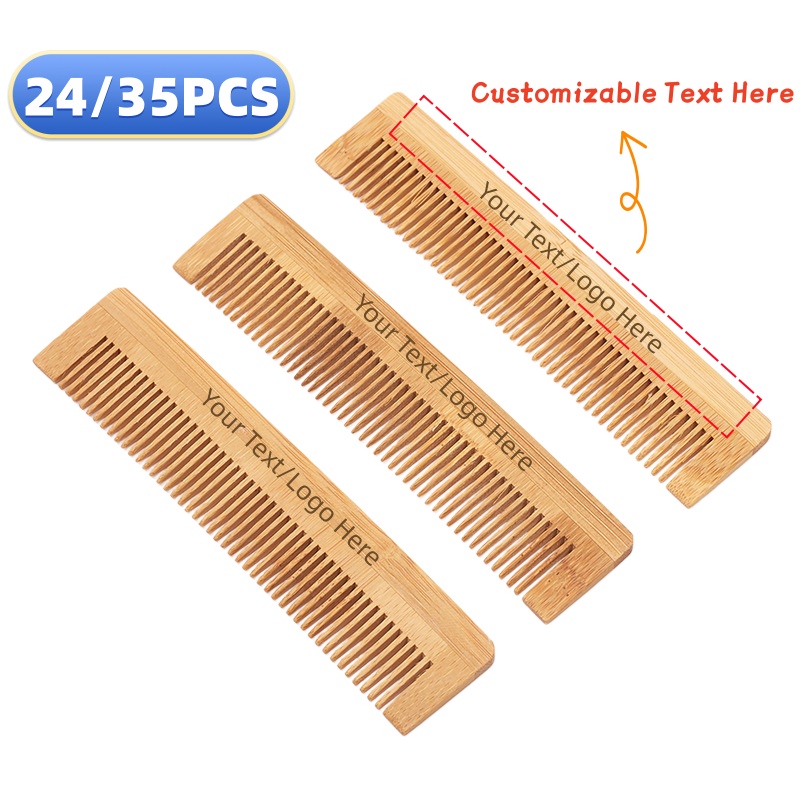 House Hair Care - 24/35PCS Anpassbarer Natürlicher Bambuskamm für Damen-Haargesundheit,
