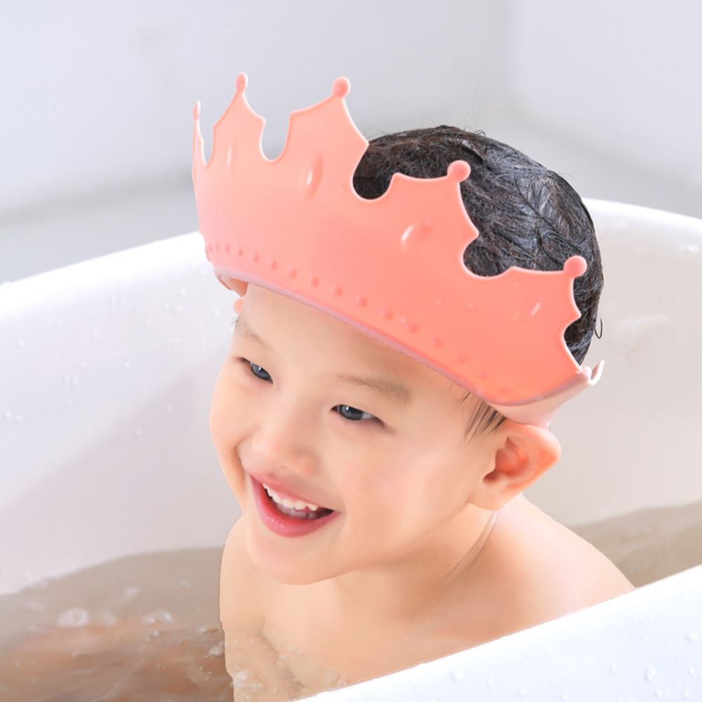 Hair Care Baby - Sicherer Ohr- und Augenschutz Einfarbige Plastik-Duschhaube