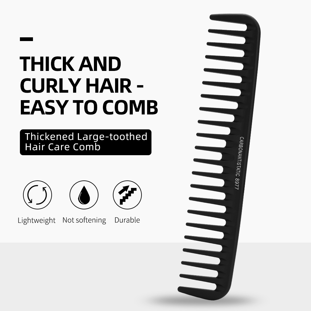 Detangling Wide Comb - Breiter Zahn-Lockenkamm, Entwirrungskamm, Texturkamm für lockiges,