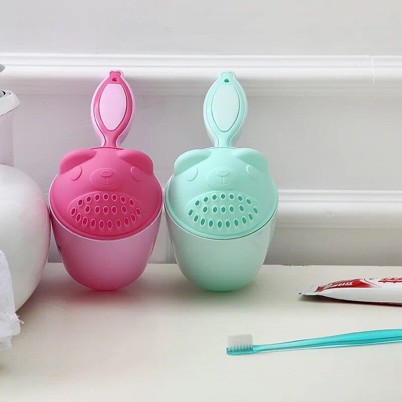 Hair Care Baby - Baby-Badekappen, Kleinkind-Shampoo-Becher, Kinder-Badeschaufel, Kinder-Duschlöffel, Kinder-Haarwaschbecher, Augenschutz-Badewerkzeug