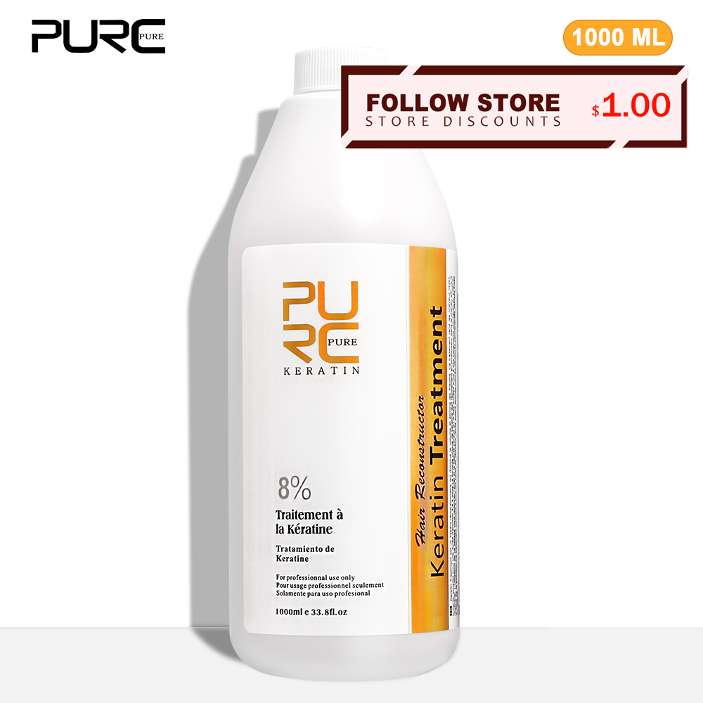 Hair Care With Protein - PURC 8 % Keratin-Glättungsbehandlung, krauselige Entfernung,