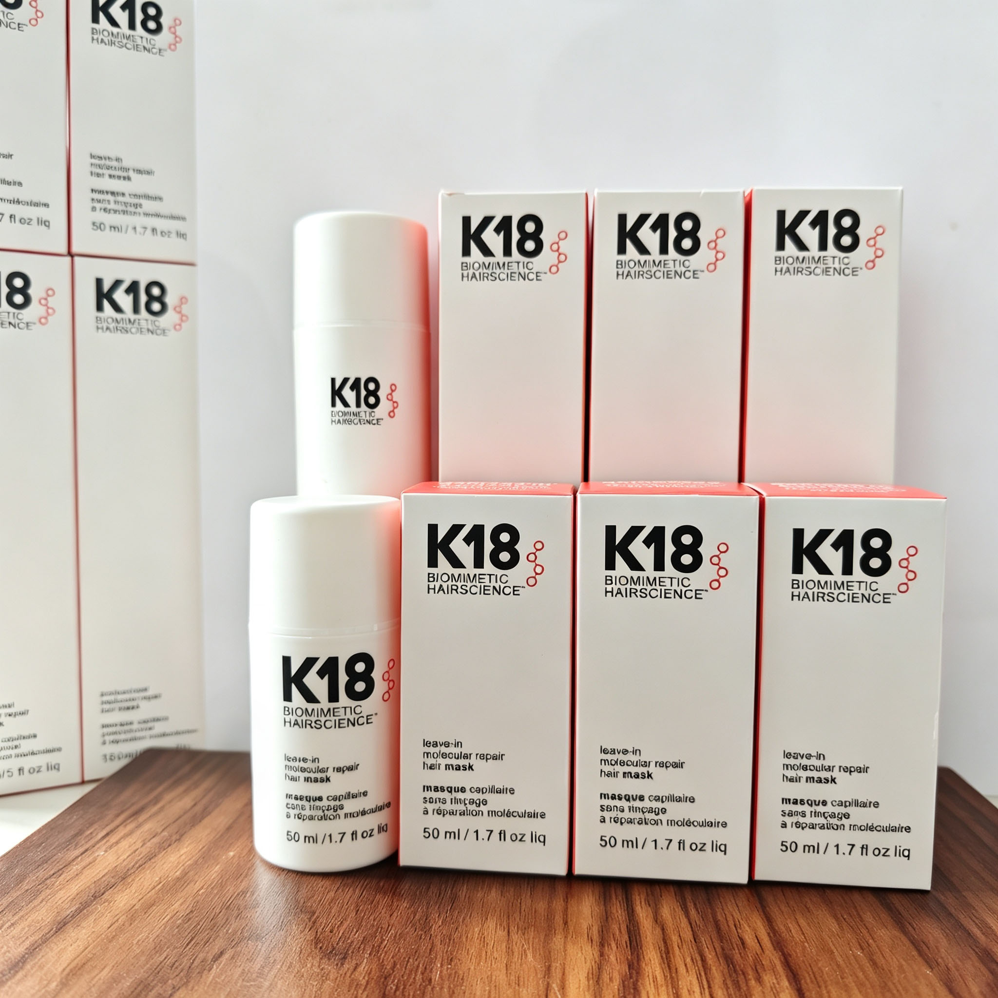 Hair Care With Protein - K18 Leave-In Molekulare Reparatur-Haarmaske 3 Stück