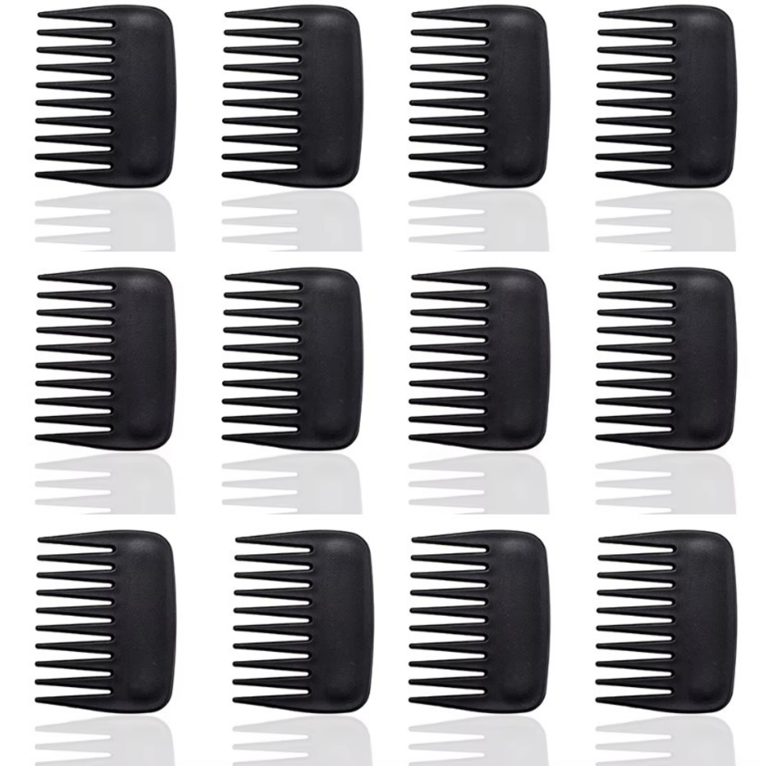 Neuer 12-teiliger Taschen-Kuns – Detangling Wide Comb Bewertung und Preis