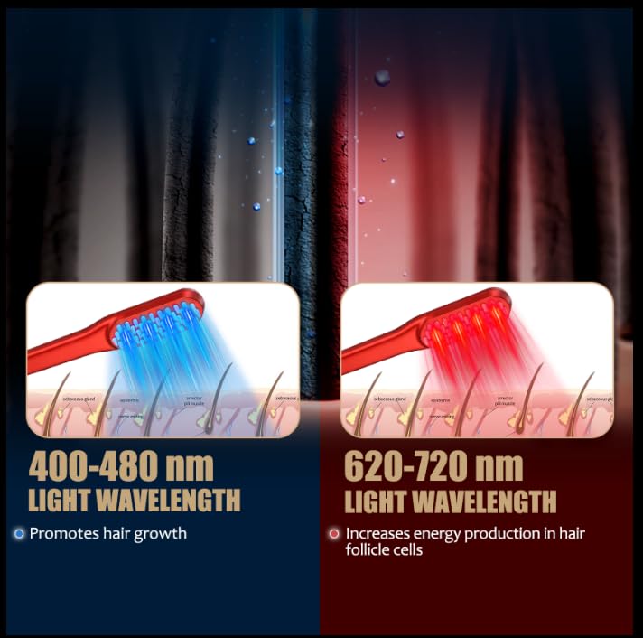 Laser-Haarwuchskamm, Rotlicht- – Hair Care With Protein Bewertung und Preis