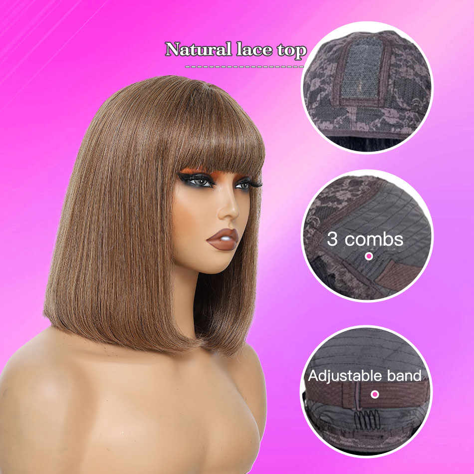 Kurze Bob-Perücken aus braunem – Hair Care Women Bewertung und Preis