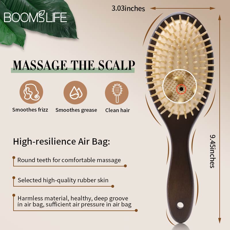 Schwarze Holz-Haarbürste für F – Detangling Wide Comb Bewertung und Preis