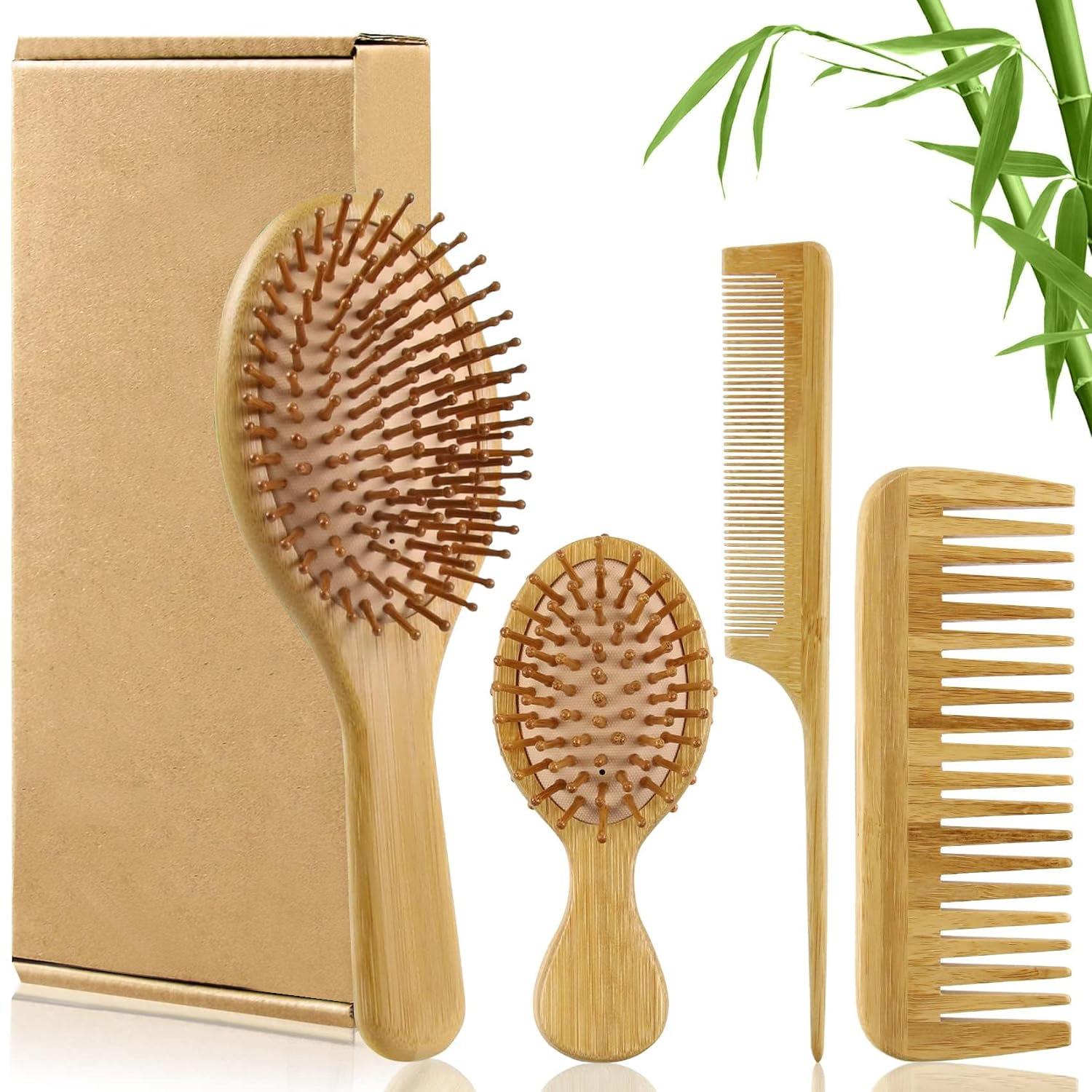 Bambus-Haarbürsten-Set für Dam – Bamboo Hair Brush Bewertung und Preis
