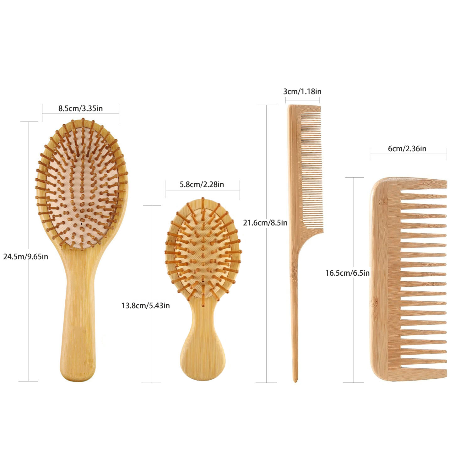 Bambus-Haarbürsten-Set für Dam – Bamboo Hair Brush Bewertung und Preis